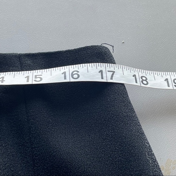 American Made Vintage Women’s Black Wool Pencil Skirt – Size 14 - Picture 5 of 9